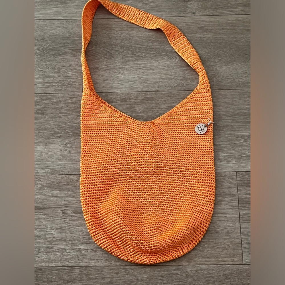 The Sak Orange Crochet Shoulder Bag